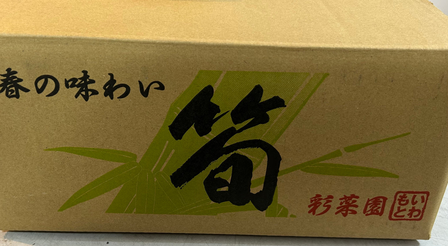 00 NEW 中国産 筍 2kg・ボックス JAPAN FRESH BAMBOO SHOOTS 2KG BOX L Size 7 pieces / box