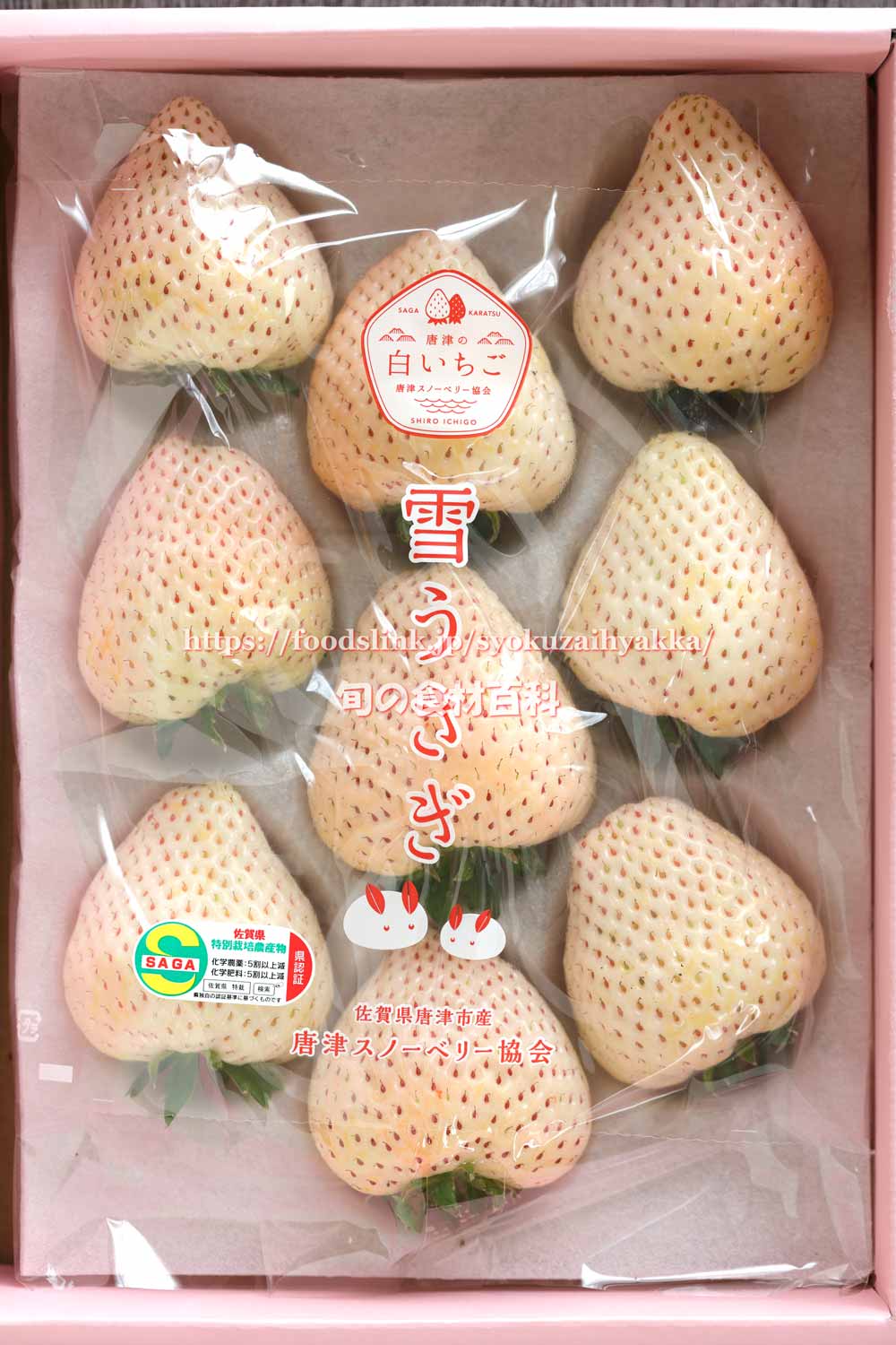 0 NEW 佐賀県産 雪うさぎ YUKI USAGI JAPANESE STRAWBERRY x 1 PACK